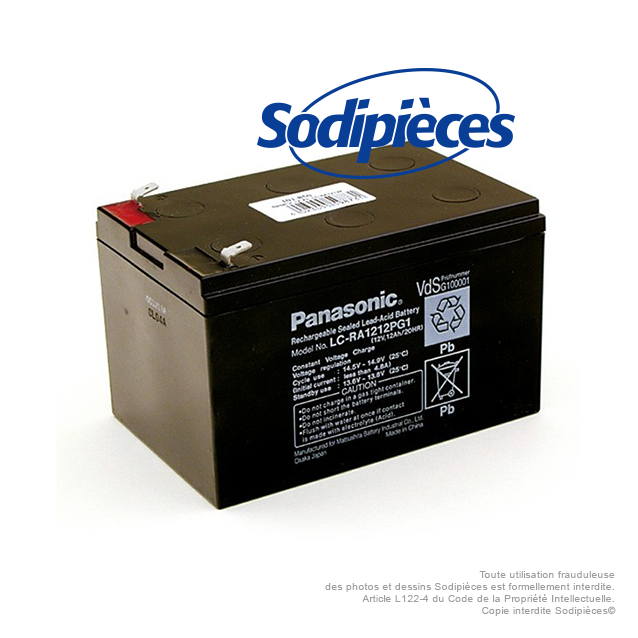 Batterie de démarrage 12V. 12 Ah