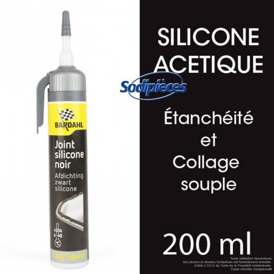 Joint silicone noir 200 ml - Pate a joint Bardahl - D Stock41