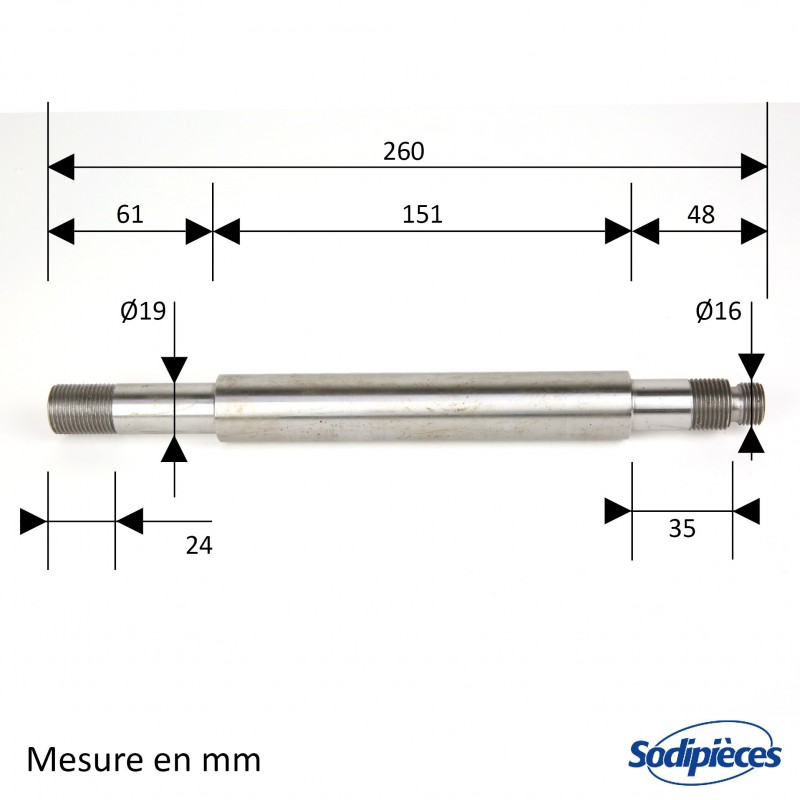 Arbre de palier pour Snapper 21742