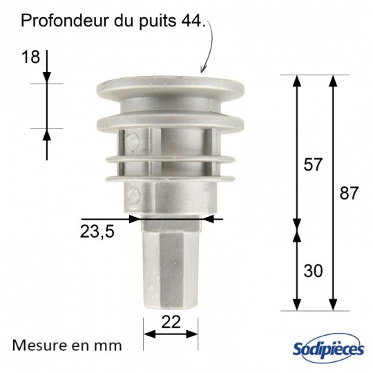 Support de lame pour Castelgarden N° 22465606/0