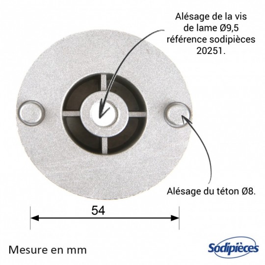 Support de lame  pour Stiga. Modèles Pro 511, Tornado. N° 1267701