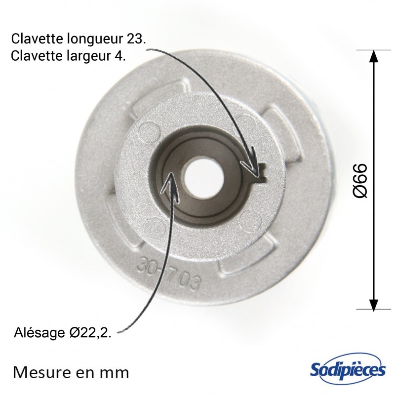 Support de lame  pour Stiga. Modèle Multiclip. N° 1111-2142-01