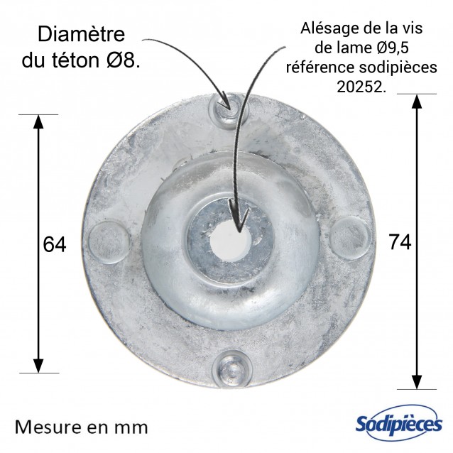 Support de lame pour Husqvarna/Partner N° 515131064, 515131064, 5310050-29