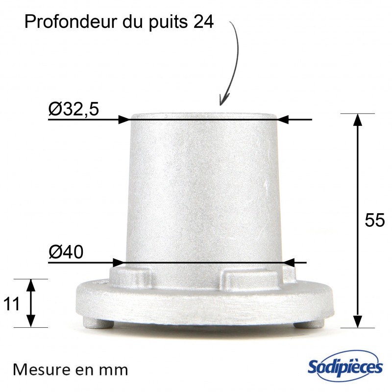 Support de lame  pour Stiga. Modèle Flandria Turbo. N° 1111-1408-01