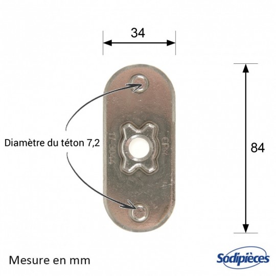 Support de lame pour MTD. N° 748-0377C, 748-0377E