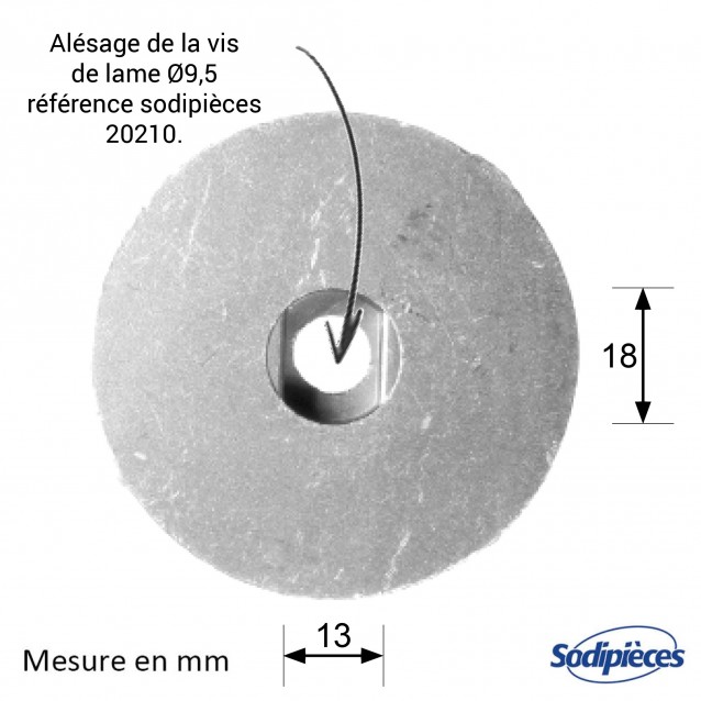 Support de lame pour Castelgarden N° 11463021/0