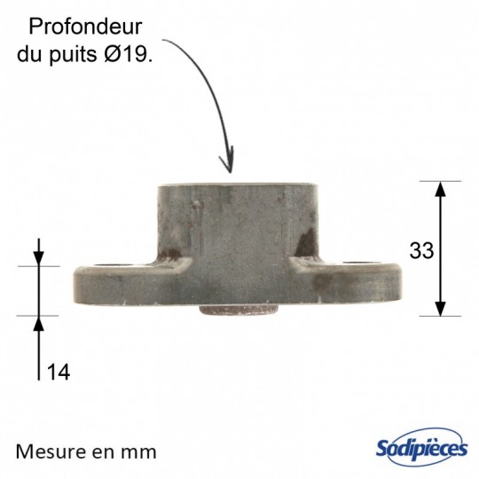 Support de lame pour MTD N° 7530484, 9530484