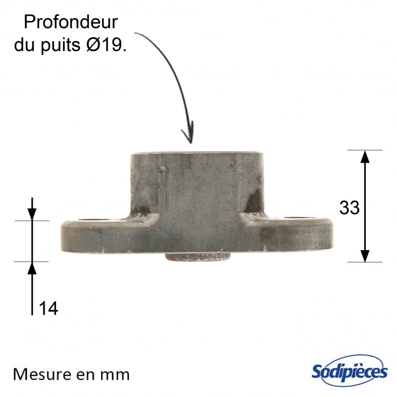 Support de lame pour MTD N° 7530484, 9530484