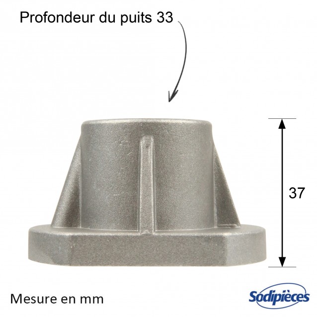 Support court universel pour arbre  Ø 22 mm