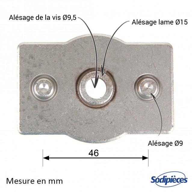 Support de lame pour AYP N° 851514