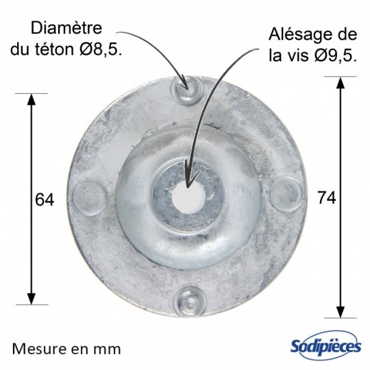 Support de lame pour Husqvarna/ Partner. N° 531020654, 516842000, 516842000, 531020654