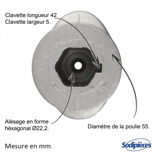 Support de lame pour EFCO LR47TB, LR47TBQ , LR53TBX. N° 66030256