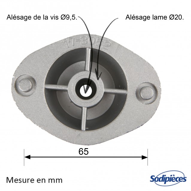 Support de lame pour EFCO LR47TB, LR47TBQ , LR53TBX. N° 66030256