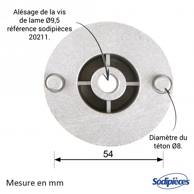 Support de lame  pour Stiga. Modèle Multiclip. N° 1111-2142-01