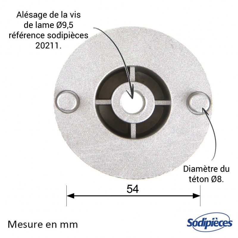Support de lame  pour Stiga. Modèle Multiclip. N° 1111-2142-01