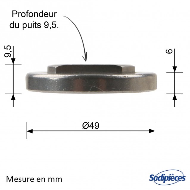 Rondelle de sécurité pour Roper N° 1044R
