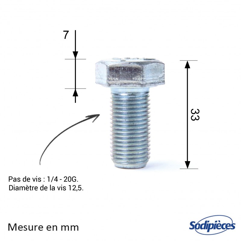 Vis de lame  pour SNAPPER . N° origine : 9-0491