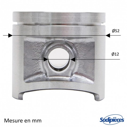 Cylindre piston tronçonneuse Husqvarna 372 XP Ø 52mm