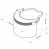 Visiere de protection réglable pour le visage. Par 10