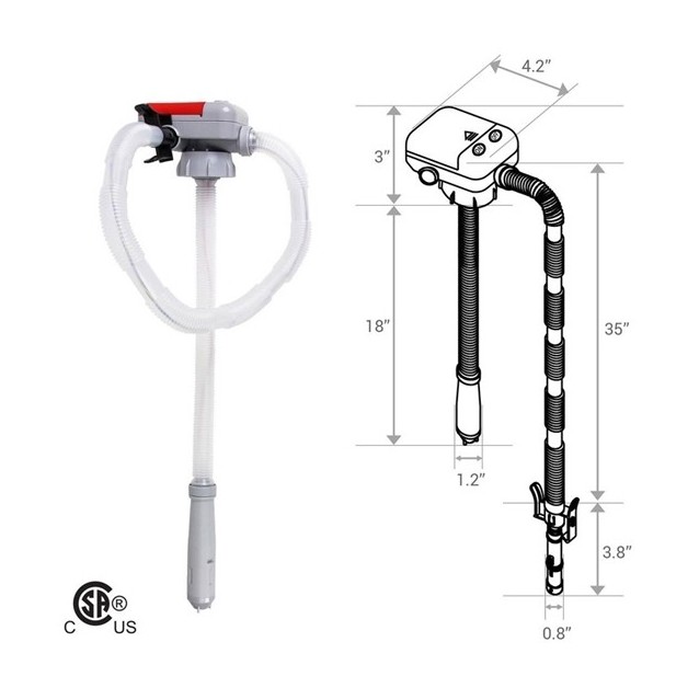 Pompe de transfert carburant TeraPump à piles TRFA01