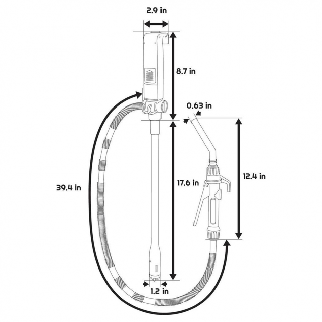 Pompe de transfert carburant TeraPump à piles TREP01