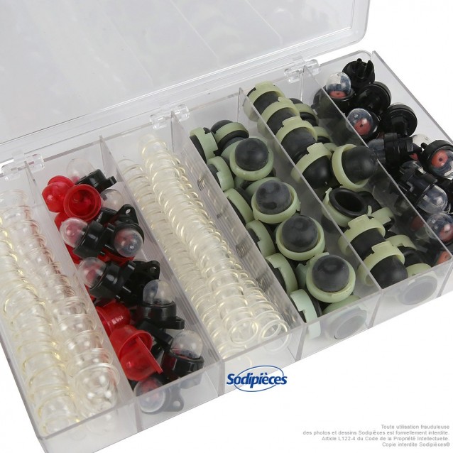 Assortiment pompe d'amorcage. 175 pièces.