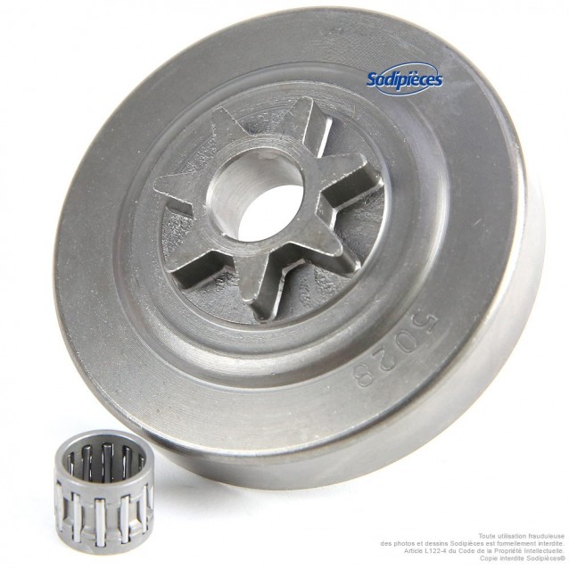 Pignon étoile 3/8, 7 dents pour Dolmar, Makita