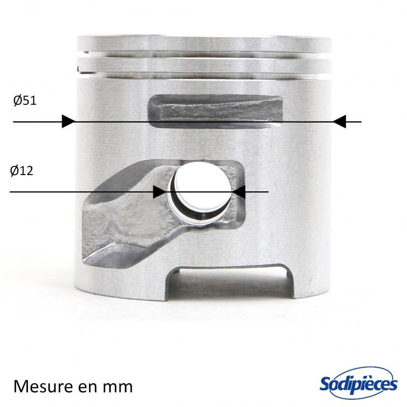 Cylindre piston découpeuse pour Husqvarna K760 Ø 51 mm