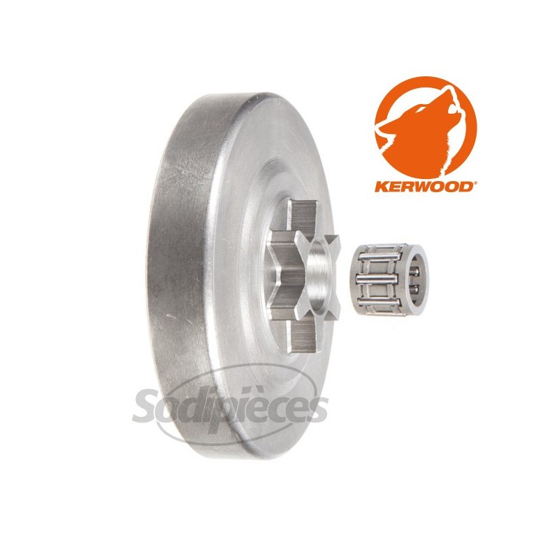 Pignon tronçonneuse étoile 3/8"LP. 6 dents. Dolmar