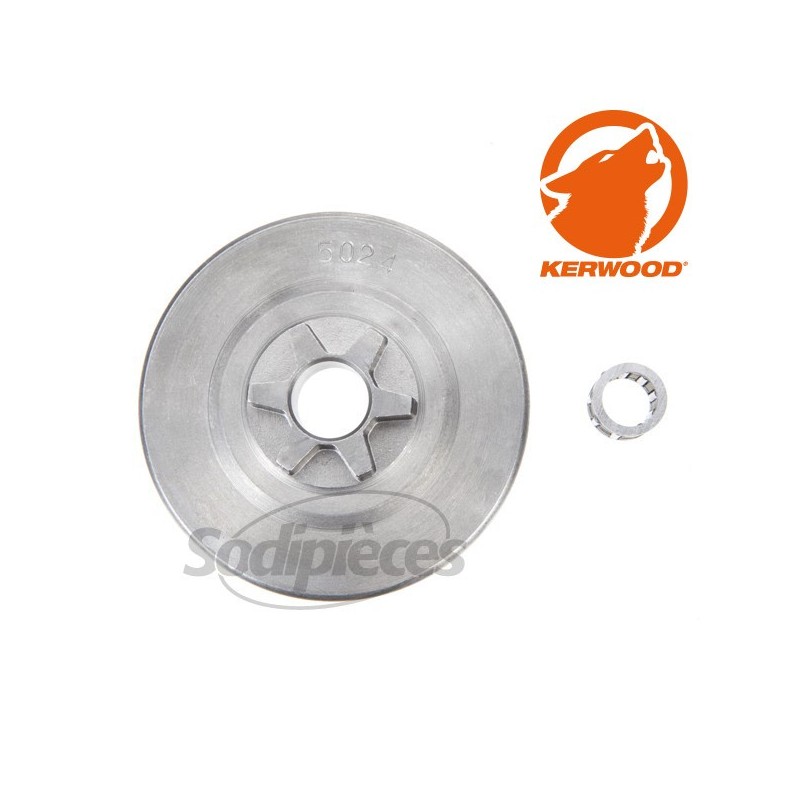 Pignon tronçonneuse étoile 3/8"LP. 6 dents. Dolmar