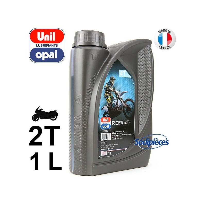 Huile synthétique 2 temps Canadian Racing Moto Uni Opal. 1 litre