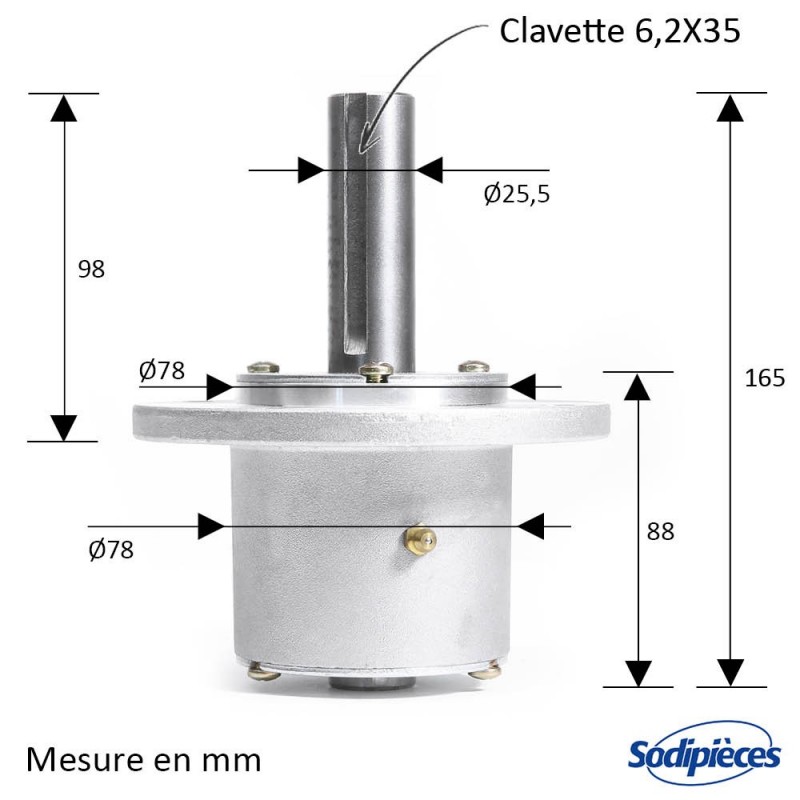 ⇘ Palier de lame pour Bunton N° PAL0806A