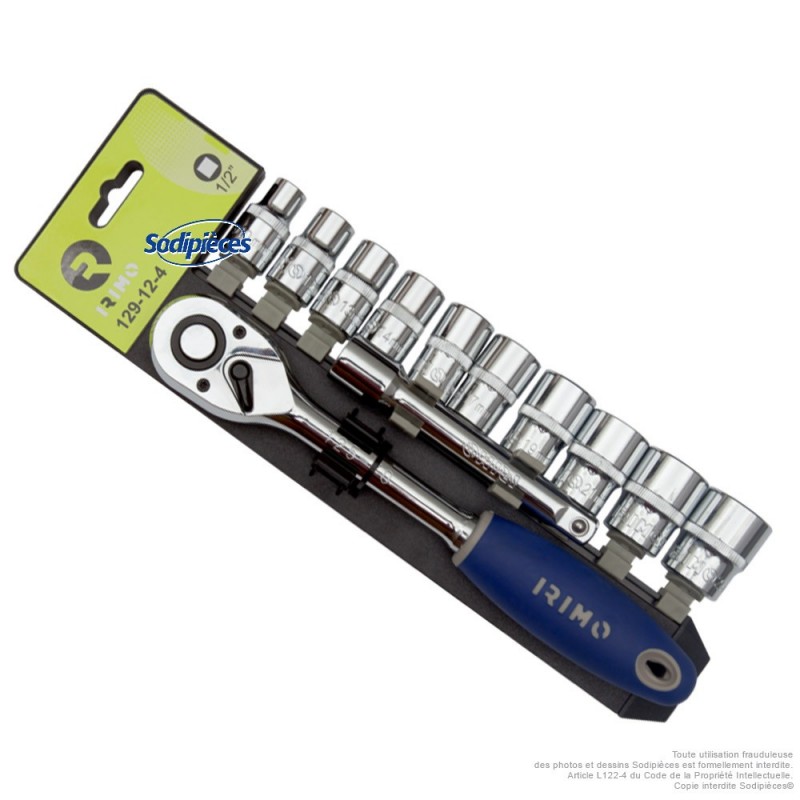 10 Douilles 6 pans de 8 à 17 mm