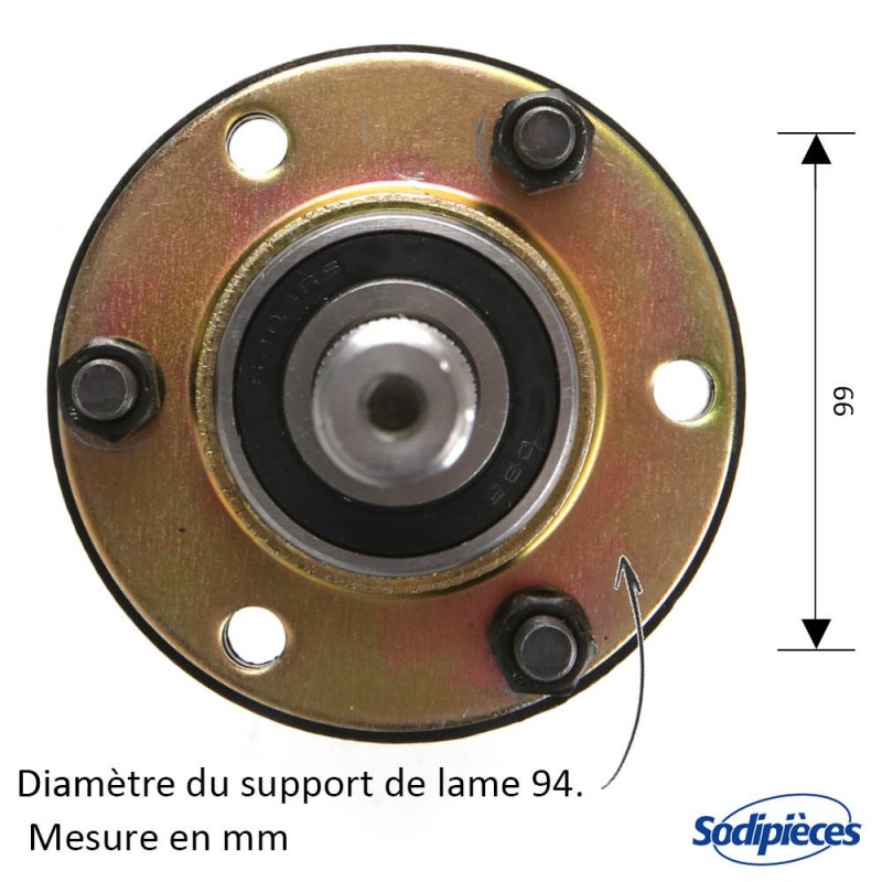 Palier de lame pour MTD N° 918-0119