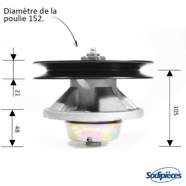 Palier de lame pour John Deere N° AM121342