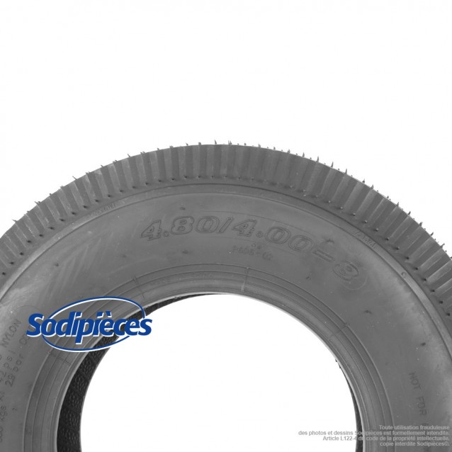 Pneu route 480 x 400 x 8. 4 plis, tubeless Pneu route 480 x 400 x 8. 4 plis, tubeless