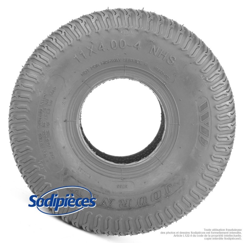 Pneu gazon 11  x  400  x  4. 4 plis, tubeless