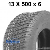 Pneu gazon 13  x  500  x  6. 4 plis, tubeless