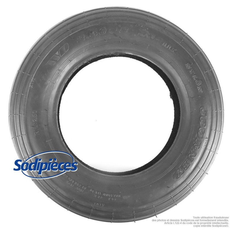 Pneu ligné 350 x 8, 4 plis