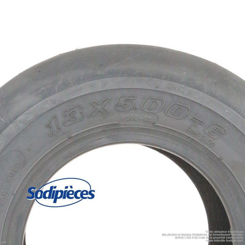 Pneu ligné 13 x 500 x 6. 4 plis tubeless