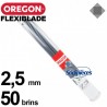 Fil Orégon FlexiBlade® carré. 2,5 mm. 50 brins pour débroussailleuse