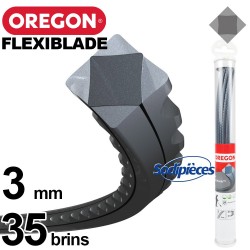 Fil Orégon FlexiBlade® carré. 3 mm. 35 brins pour débroussailleuse