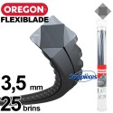 Fil Orégon FlexiBlade® carré. 3,5 mm. 25 brins pour débroussailleuse