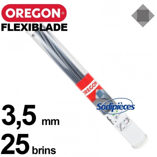 Fil Orégon FlexiBlade® carré. 3,5 mm. 25 brins pour débroussailleuse