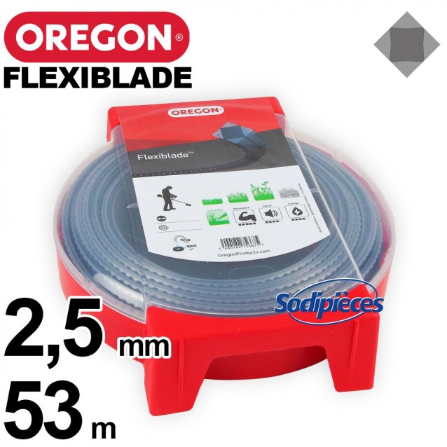 Fil Orégon FlexiBlade® carré. 2,5 mm x 53 m pour débroussailleuse