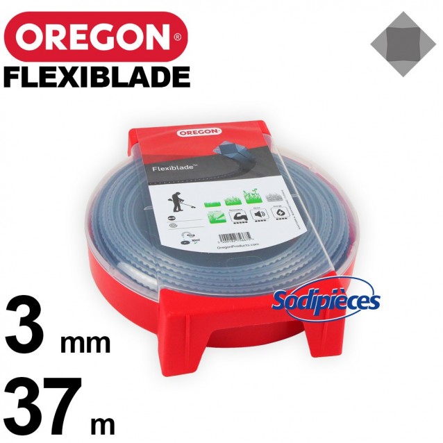 Fil Orégon FlexiBlade® carré. 3 mm x 37 m pour débroussailleuse