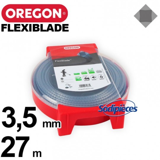 Fil Orégon FlexiBlade® carré. 3,5 mm x 27 m pour débroussailleuse