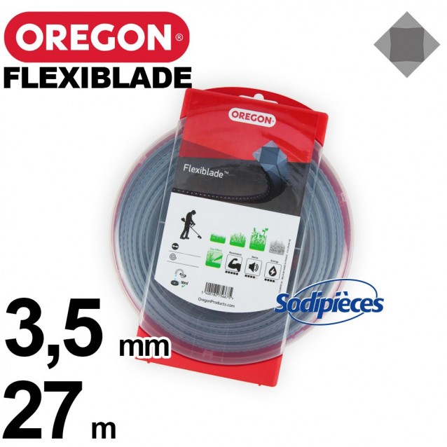 Fil Orégon FlexiBlade® carré. 3,5 mm x 27 m pour débroussailleuse