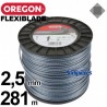 Fil Orégon FlexiBlade® carré. 2,5 mm x 281 m pour débroussailleuse