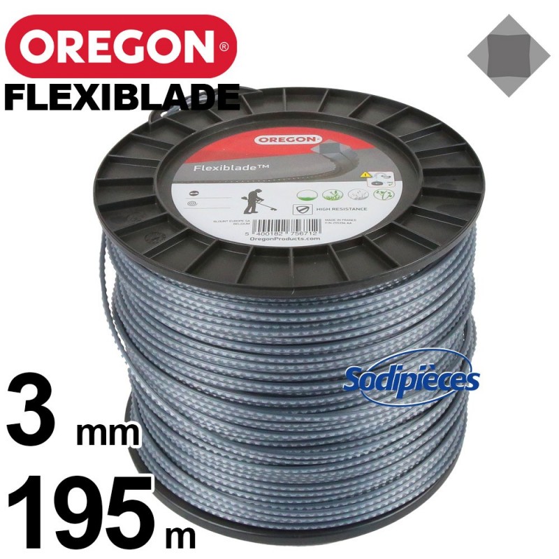 Bobine De Fil Nylon Renforcé Pour Débroussailleuse - Diamètre 3 Mm, Longueur 50 M - Profil Carré, Haute Résistance